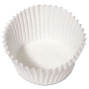 Picture of Hoffmaster® Fluted Bake Cups, 4 1/2 dia x 1 1/4h, White, 500/Pack, 20 Pack/Carton