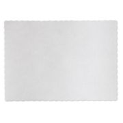 Picture of Hoffmaster® Knurl Embossed Scalloped Edge Placemats, 9 1/2 x 13 1/2, White, 1000/Carton