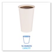 Picture of Boardwalk® Paper Hot Cups, 16 oz, White, 1000/Carton