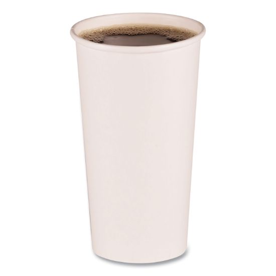 Picture of Boardwalk® Paper Hot Cups, 20 oz, White, 600/Carton
