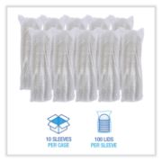 Picture of Boardwalk® PET Cold Cup Dome Lids, Fits 16-24 oz Plastic Cups, Clear, 2500/Carton