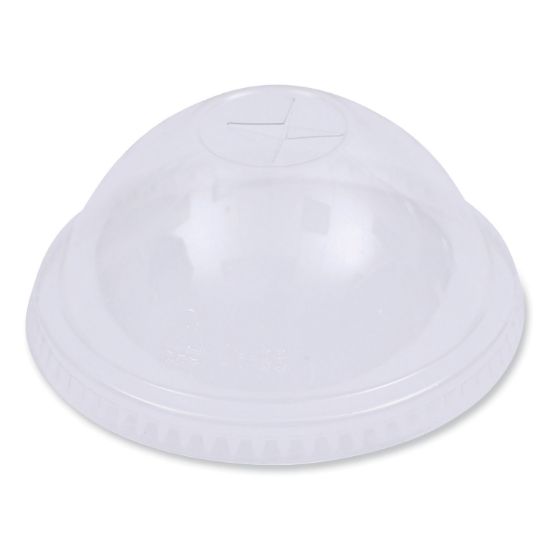Picture of Boardwalk® PET Cold Cup Dome Lids, Fits 16-24 oz Plastic Cups, Clear, 2500/Carton