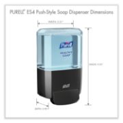Picture of ES4 SOAP PUSH-STYLE DISPENSER, 1200 ML, 4.88" X 8.8" X 11.38", GRAPHITE
