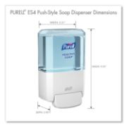 Picture of ES4 SOAP PUSH-STYLE DISPENSER, 1200 ML, 4.88" X 8.8" X 11.38", WHITE