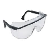Picture of Honeywell Uvex™ Astro OTG 3001 Wraparound Safety Glasses, Black Plastic Frame, Clear Lens