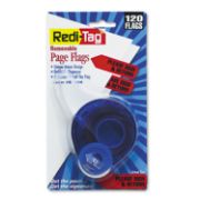 Picture of Redi-Tag® Arrow Message Page Flags in Dispenser, "Please Sign and Return", Red, 120 Flags