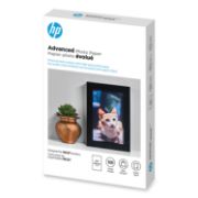 Picture of HP Advanced Photo Paper, 56 lbs., Glossy, 4 x 6, 100 Sheets/Pack