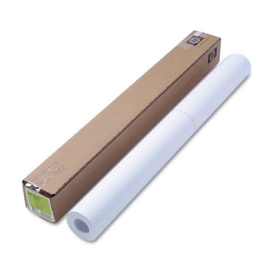 Picture of HP Designjet Bright White Inkjet Paper, 4 mil, 36" x 150 ft, White