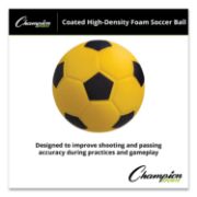Picture of Champion Sports Coated Foam Sport Ball, For Soccer, Playground Size, Yellow