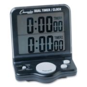 Picture of Champion Sports Dual Timer/Clock w/Jumbo Display, LCD, 3 1/2 x 1 x 4 1/2