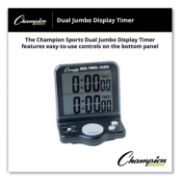 Picture of Champion Sports Dual Timer/Clock w/Jumbo Display, LCD, 3 1/2 x 1 x 4 1/2