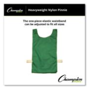 Picture of Champion Sports Heavyweight Pinnies, Nylon, One Size, Green, 12/Box