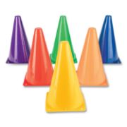 Picture of Champion Sports Indoor/Outdoor Flexible Cone Set, Vinyl, Assorted Colors, 6/Set