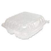 Picture of Dart® ClearSeal Hinged-Lid Plastic Containers, 8 1/4 x 3 x 8 1/4, Clear 125/PK 2 PK/CT