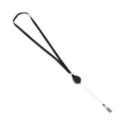 Picture of Advantus Lanyards with Retractable ID Reels, Clip Style, 34" Long, Black, 12/Carton