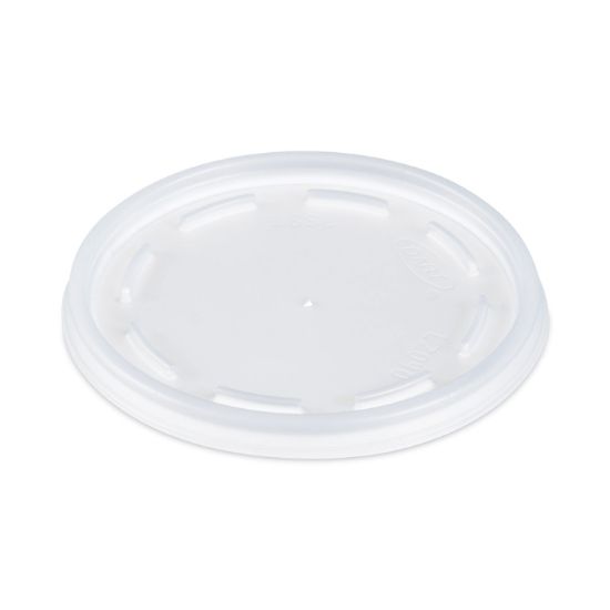 Picture of Dart® Plastic Lids, Fits 12 - 24 oz Foam Cups, Translucent, 100/Pack, 10 Packs/Carton