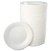 Picture of Dart® Quiet Classic Laminated Foam Dinnerware, Plate, 10 1/4", White, 125/Pk, 4 Pks/Cs