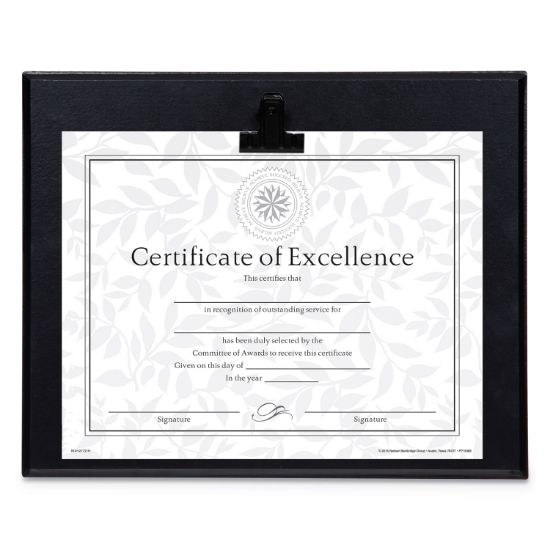 Picture of DAX® Plaque With Metal Clip, Wood, 8 1/2 x 11 Insert, Black