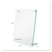 Picture of deflecto® Superior Image Beveled Edge Sign Holder, Acrylic, 8 1/2 X 11 Insert, Clear