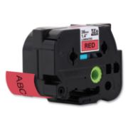 Picture of TZE STANDARD ADHESIVE LAMINATED LABELING TAPE, 1.4" X 26.2 FT, BLACK ON RED