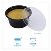 Picture of Boardwalk® Soufflé/Portion Cups, 2 oz, Polypropylene, Black, 2500/Carton