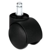 Picture of Alera® Dual Wheel Hooded Casters, B Stem, 1.5" Caster, Black