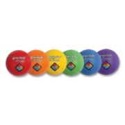 Picture of Champion Sports Playground Ball Set, Nylon, Assorted Colors, 6/Set