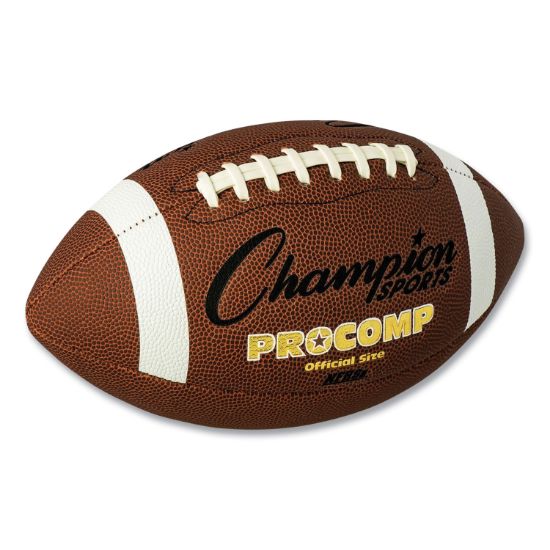 Picture of Champion Sports Pro Composite Football, Official Size, 22", Brown