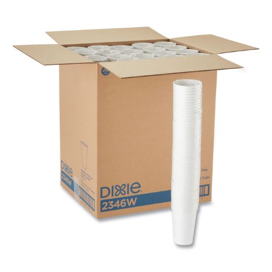 Picture of Dixie® Paper Cups, Hot, 16 oz, White, 1000/Carton