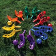 Picture of Champion Sports Scoop Ball Set, Plastic, Assorted Colors, 2 Scoops/1 Ball Per Set, 6 Sets