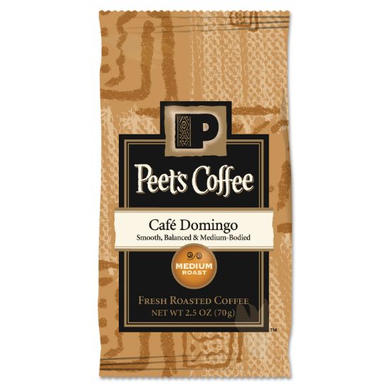 Picture of Peet's Coffee & Tea® Coffee Portion Packs, Café Domingo Blend, 2.5 oz Frack Pack, 18/Box