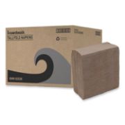 Picture of Boardwalk® Tall Fold Dispenser Napkins, 1-Ply, 13 x 6, Kraft, 500/Pack, 20 Packs/Carton