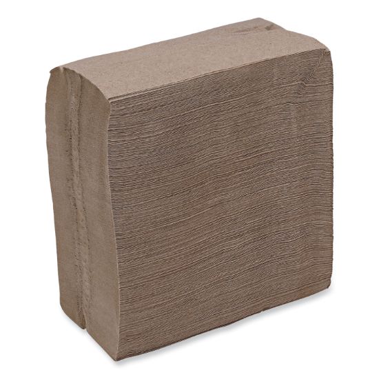 Picture of Boardwalk® Tall Fold Dispenser Napkins, 1-Ply, 13 x 6, Kraft, 500/Pack, 20 Packs/Carton