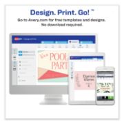 Picture of Avery® Print-to-the-Edge Microperf Business Cards, Color Laser, 2 x 3 1/2, Wht, 160/Pk