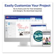 Picture of Avery® Printable Inkjet Magnet Sheets, 8 1/2 x 11, White, 5/Pack