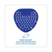 Picture of Boardwalk® Urinal Screen, Bubble Gum Fragrance, Blue, 12/Box