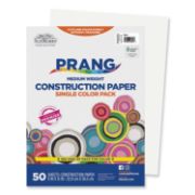 Picture of SunWorks® Construction Paper, 58 lbs., 9 x 12, White, 50 Sheets/Pack