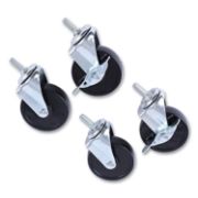 Picture of Alera® Optional Casters For Wire Shelving, 125 lbs./Caster, Black, 4/Set