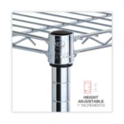 Picture of Alera® Residential Wire Shelving, Five-Shelf, 36w x 14d x 72h, Silver