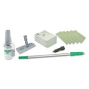 Picture of Unger® Indoor Window Cleaning Kit, Aluminum, 72" Extension Pole With 8" Pad Holder