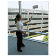 Picture of Unger® Indoor Window Cleaning Kit, Aluminum, 72" Extension Pole With 8" Pad Holder