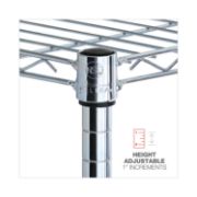 Picture of Alera® Residential Wire Shelving, Four-Shelf, 36w x 14d x 54h, Silver