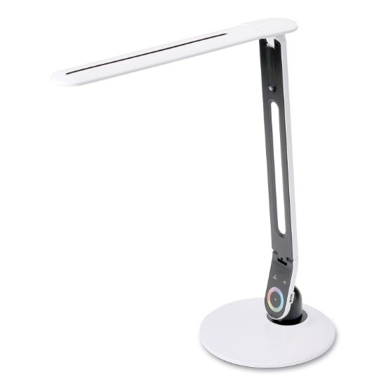 Picture of Bostitch® Color Changing LED Desk Lamp with RGB Arm, 18.12"h, White