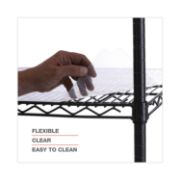 Picture of Alera® Shelf Liners For Wire Shelving, Clear Plastic, 36w x 24d, 4/Pack