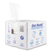 Picture of Inteplast Group Get Reddi Food & Poly Bag, 8 x 4 x 18, 2gal, .85mil, Clear, 1000/Carton