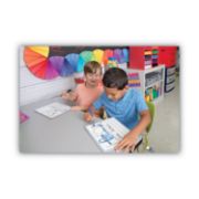 Picture of Chenille Kraft® Student Dry-Erase Boards, 12 x 9, Blue/White, 10/Set