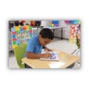 Picture of Chenille Kraft® Student Dry-Erase Boards, 12 x 9, Blue/White, 10/Set