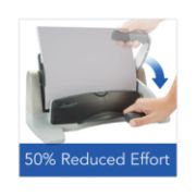 Picture of Swingline® 40-Sheet LightTouch Two-to-Seven-Hole Punch, 9/32" Holes, Black/Gray