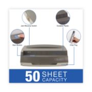 Picture of Swingline® 50-Sheet 350MD Electric Three-Hole Punch, 9/32" Holes, Gray