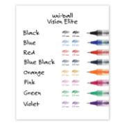 Picture of uni-ball VISION ELITE Refill Rollerball, Roller Ball Refills Bold-0.8mm, 2-Carded, Black Ink (61233PP)